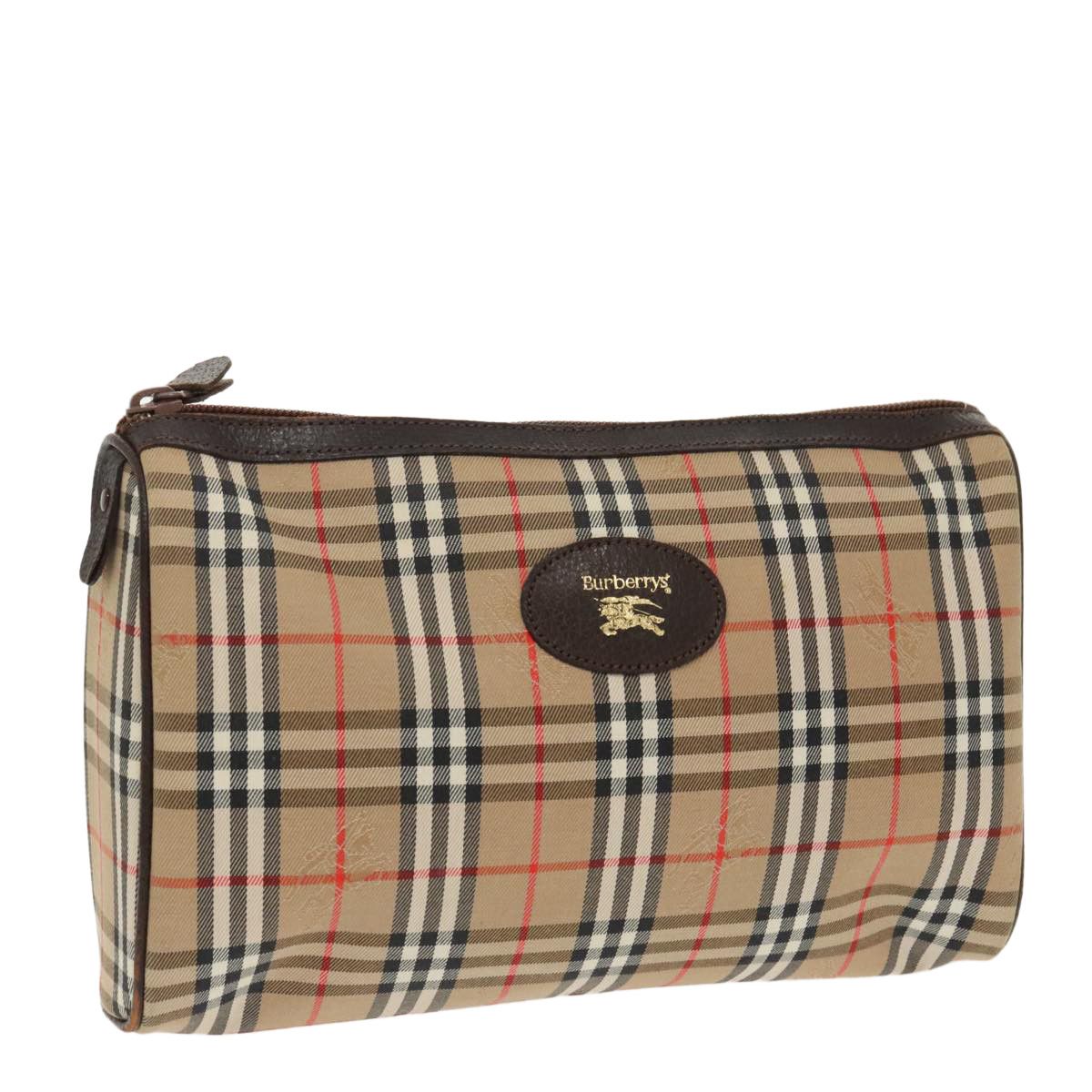 Burberry Nova Check Beige Canvas Clutch Bag (Pre-Owned) Size ONE SIZE - 14 Thumbnail