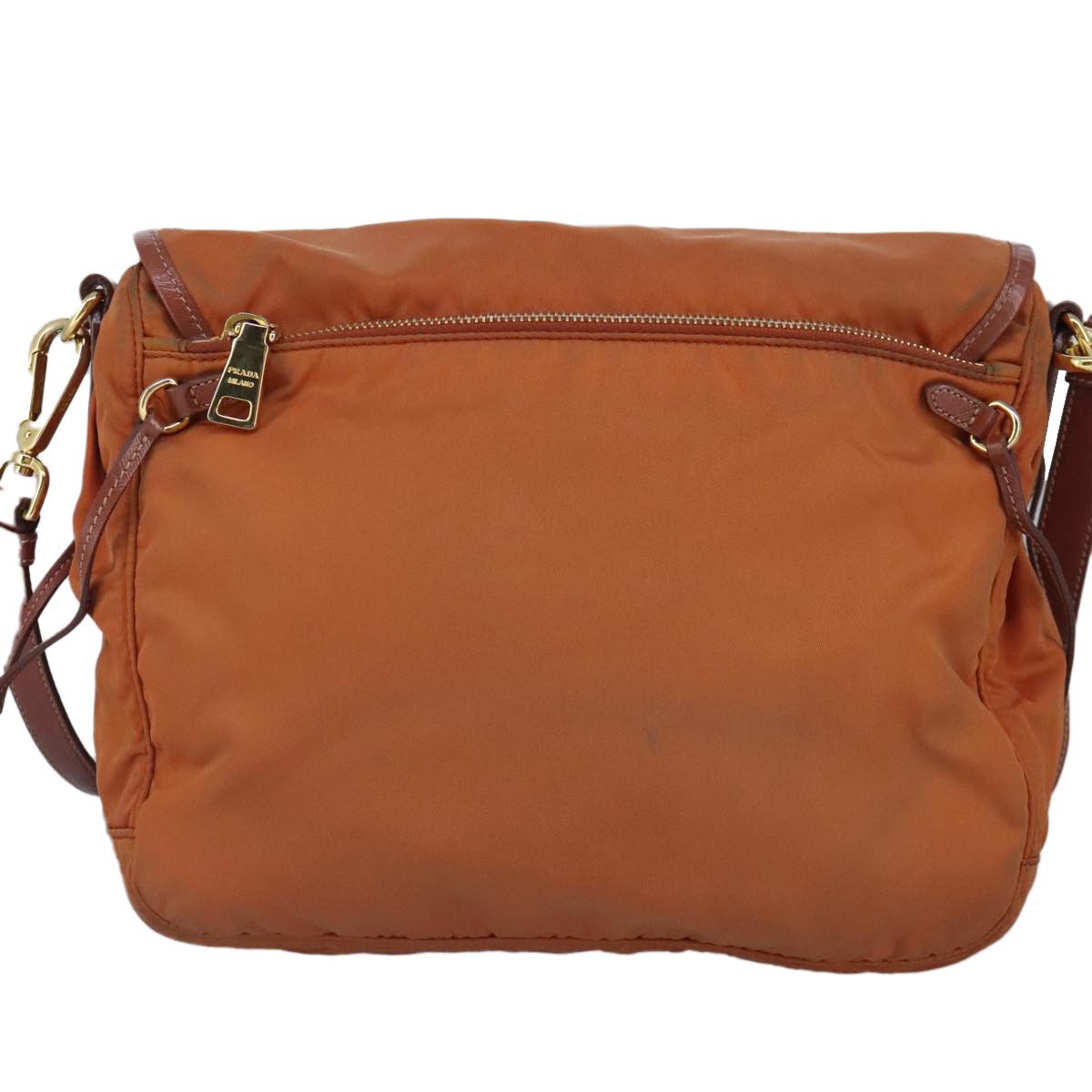 Prada Re-Nylon Orange Synthetic Shoulder Bag (Pre-Owned) Size ONE SIZE - 2 Thumbnail