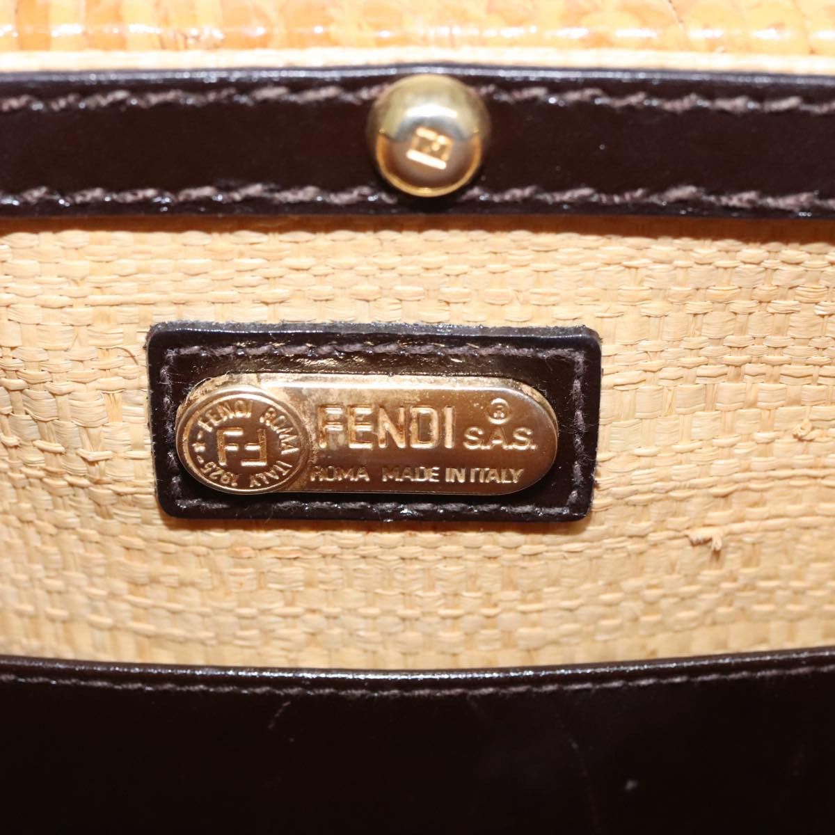 Fendi Basket Beige Canvas Handbag (Pre-Owned) Size ONE SIZE - 14 Thumbnail