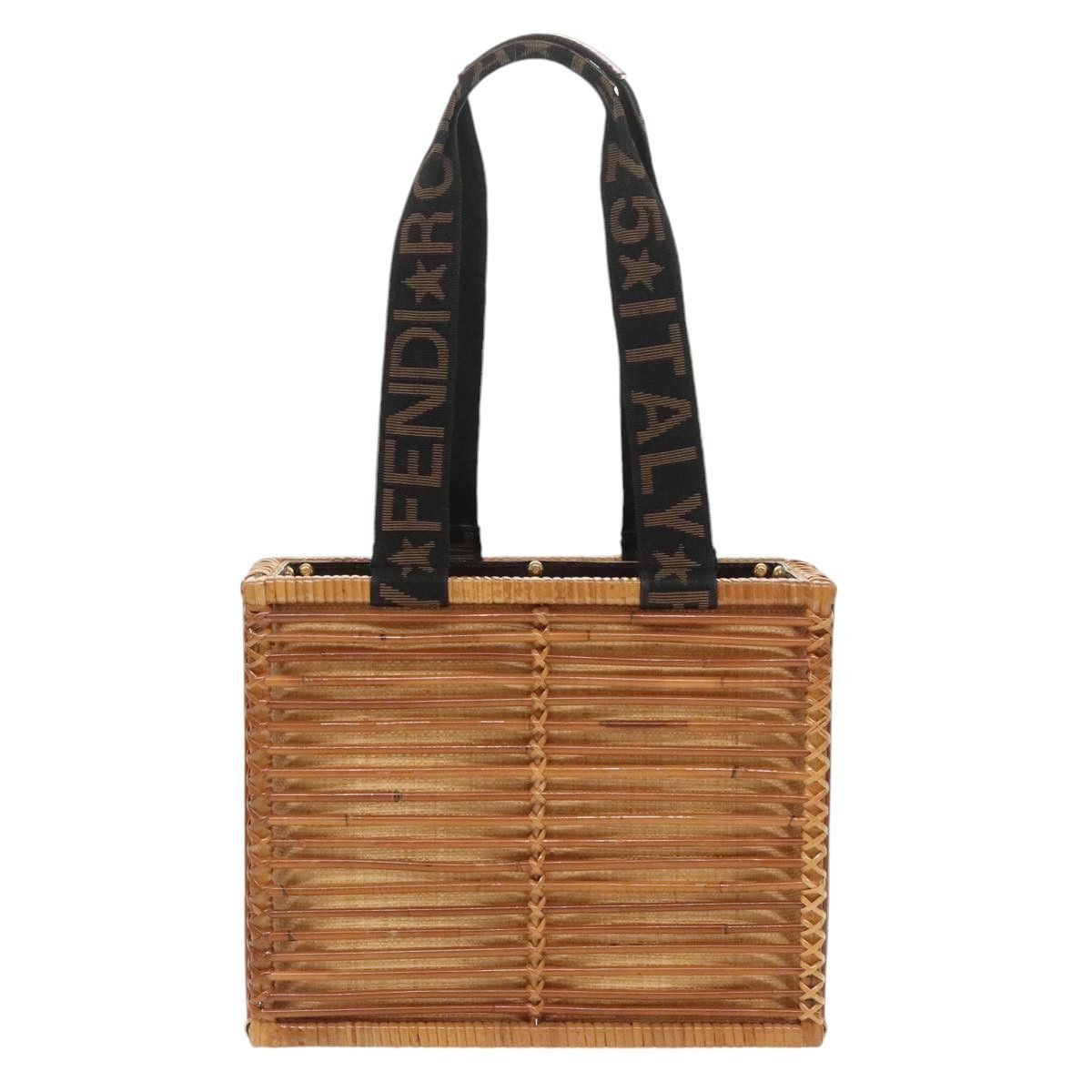 Fendi Basket Beige Canvas Handbag (Pre-Owned) Size ONE SIZE - 3 Thumbnail