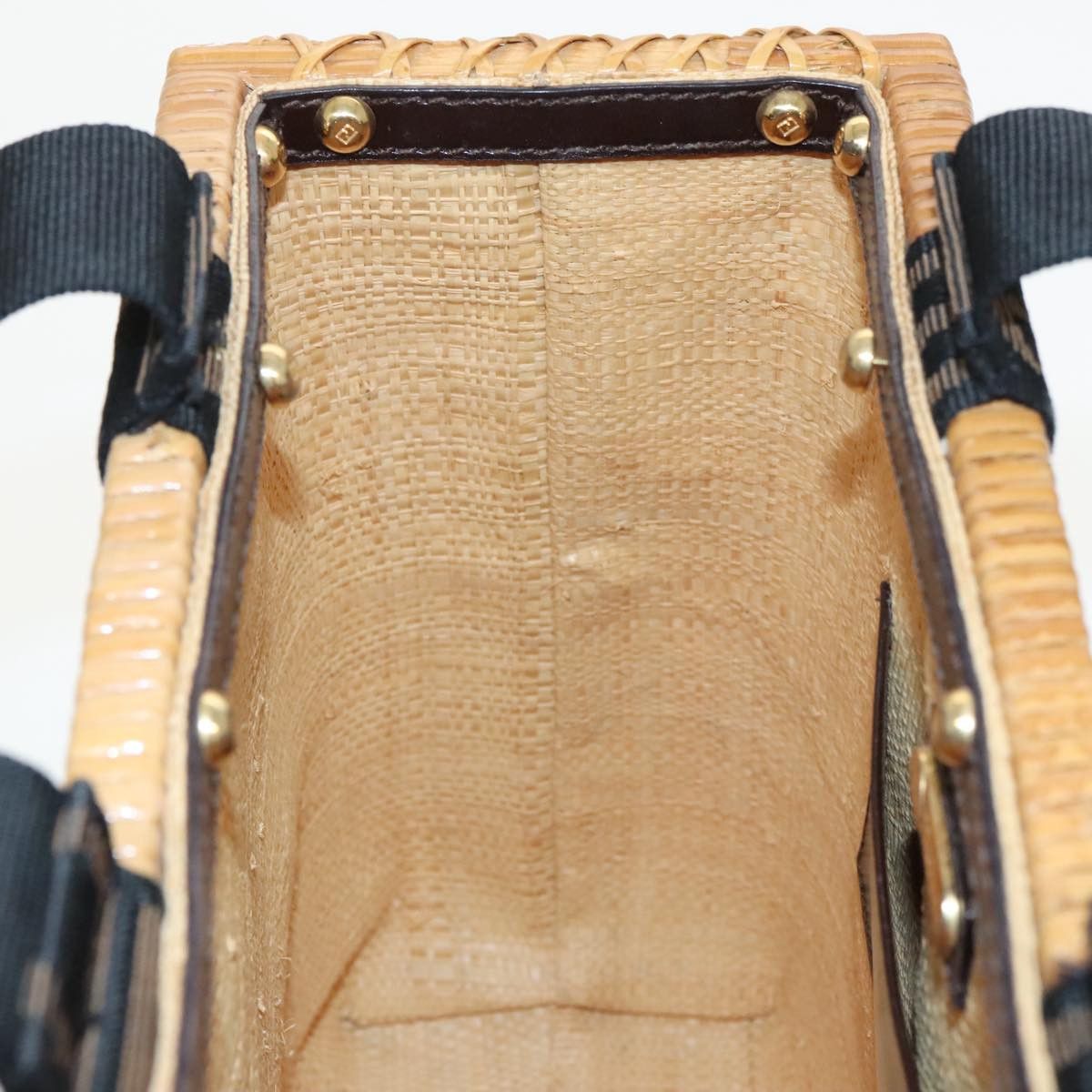 Fendi Basket Beige Canvas Handbag (Pre-Owned) Size ONE SIZE - 17 Thumbnail