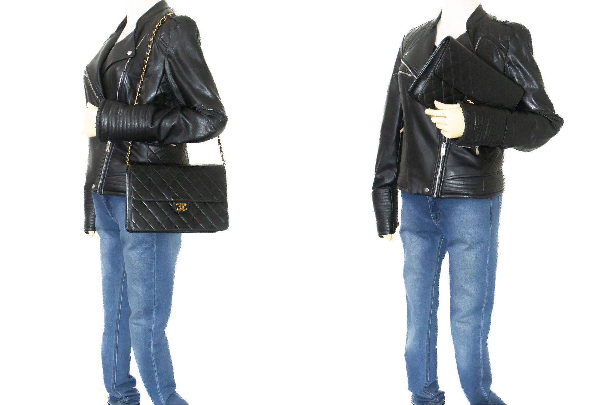 Chanel Black Leather Shoulder Bag (Pre-Owned) Size ONE SIZE - 10 Thumbnail