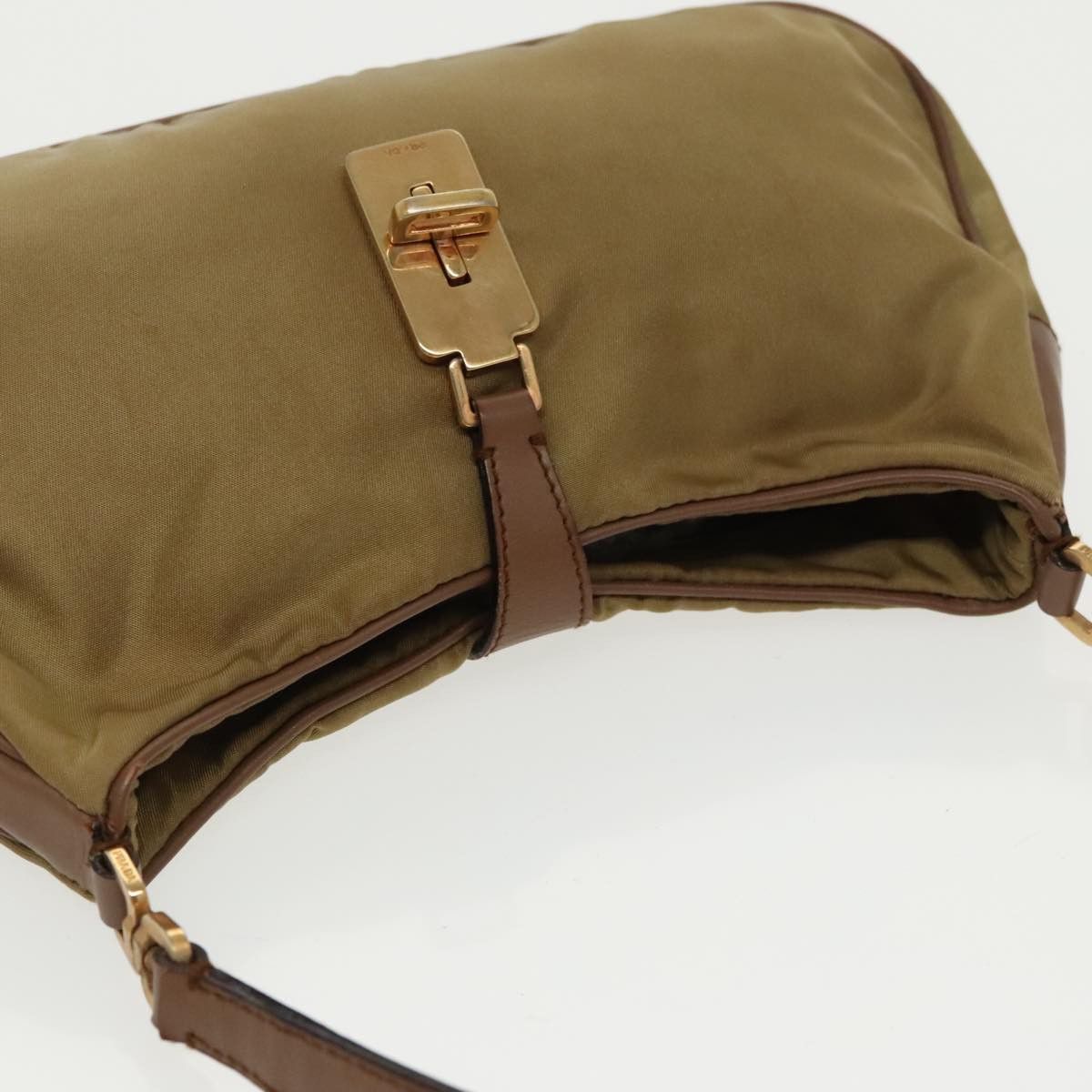 Prada Tessuto Beige Synthetic Handbag (Pre-Owned) Size ONE SIZE - 15 Thumbnail