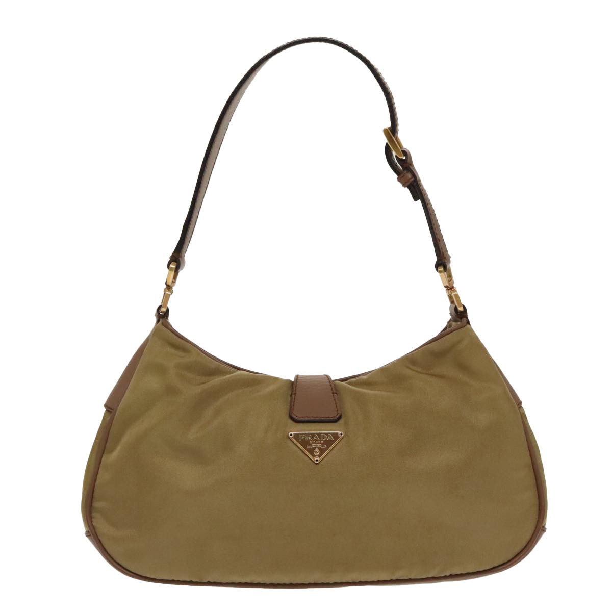 Prada Tessuto Beige Synthetic Handbag (Pre-Owned) Size ONE SIZE - 2 Thumbnail