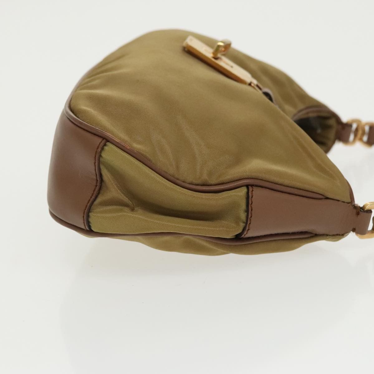 Prada Tessuto Beige Synthetic Handbag (Pre-Owned) Size ONE SIZE - 3 Thumbnail