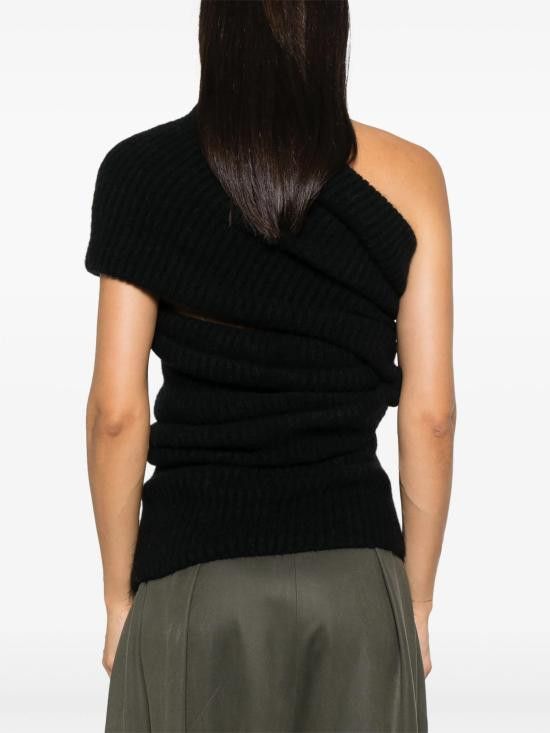 Rick Owens RICK OWENS Women Sweater RO02D3673KHWP 09 BLACK Size S / US 4 / IT 40 - 4 Thumbnail