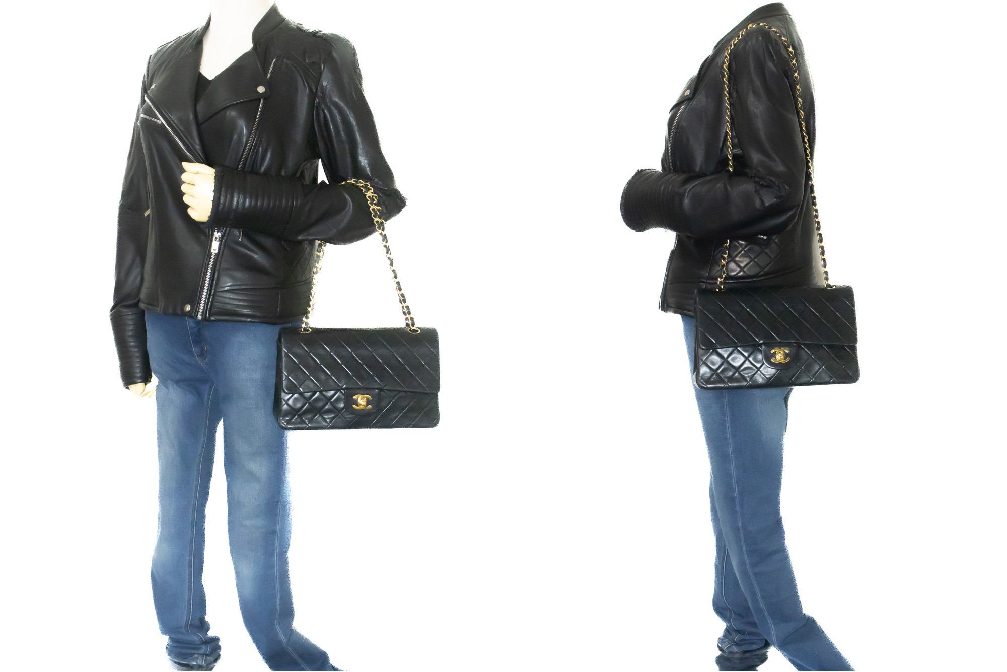 Chanel Timeless 26 Black Leather Shoulder Bag (Pre-Owned) Size ONE SIZE - 10 Thumbnail