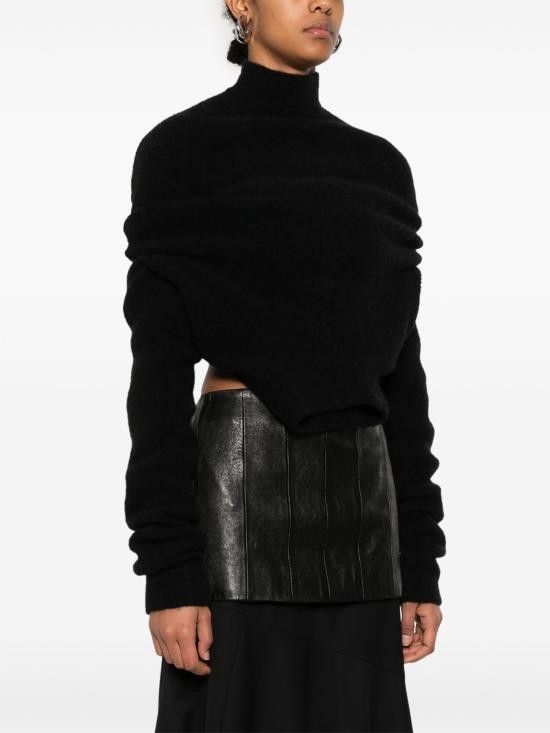 Rick Owens RICK OWENS Women Sweater RO02D3676KWPL 09 BLACK Size XS / US 0-2 / IT 36-38 - 3 Thumbnail