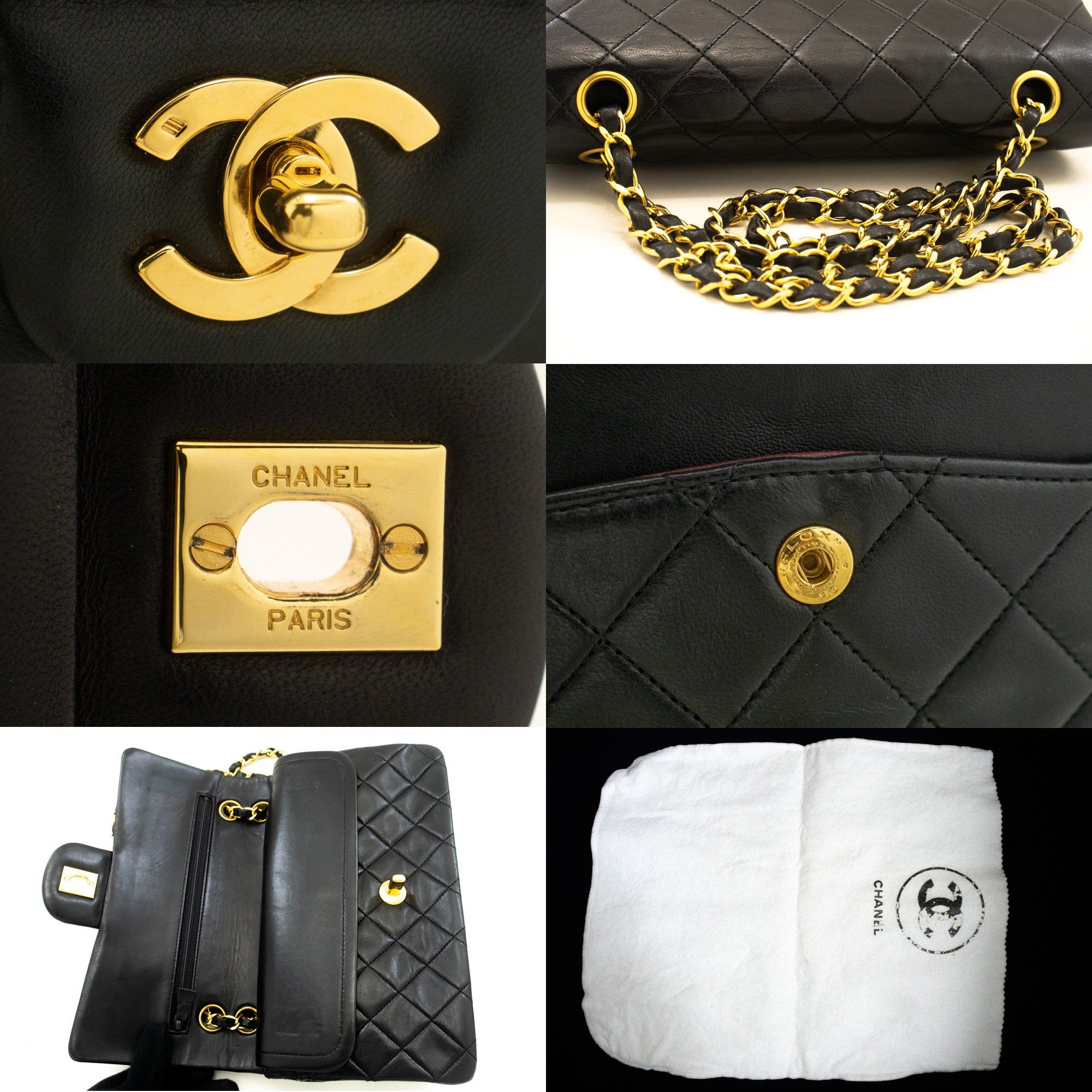 Chanel Timeless 23 Black Leather Shoulder Bag (Pre-Owned) Size ONE SIZE - 6 Thumbnail