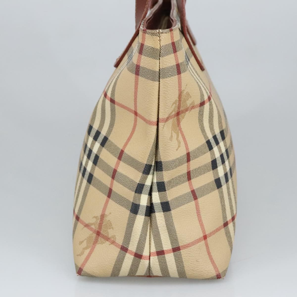 Burberry Nova Check Beige Canvas Shoulder Bag (Pre-Owned) Size ONE SIZE - 4 Thumbnail