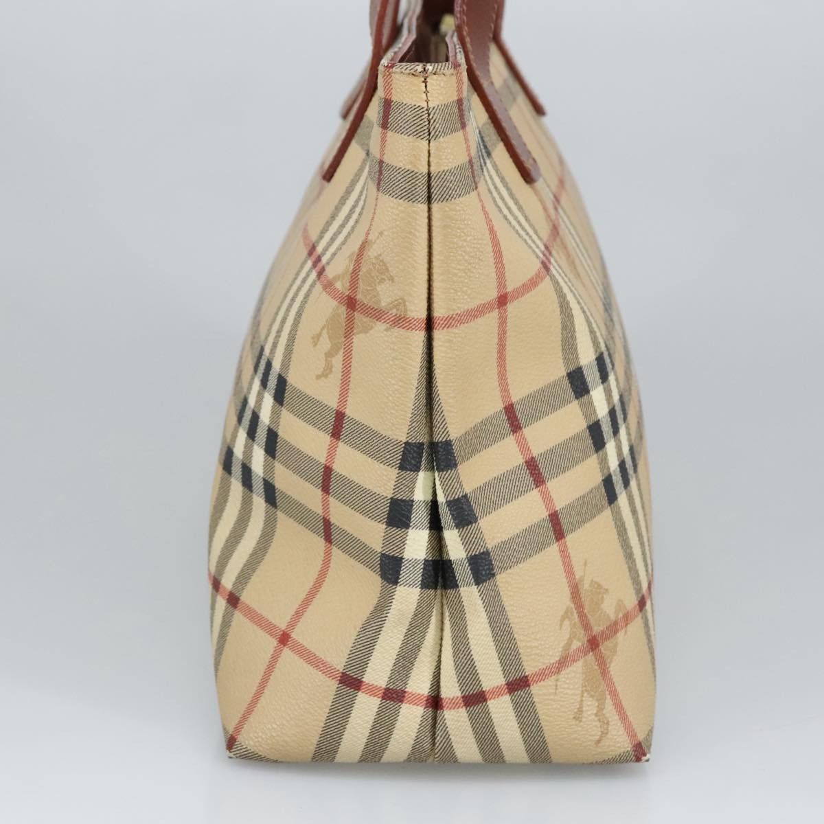 Burberry Nova Check Beige Canvas Shoulder Bag (Pre-Owned) Size ONE SIZE - 3 Thumbnail