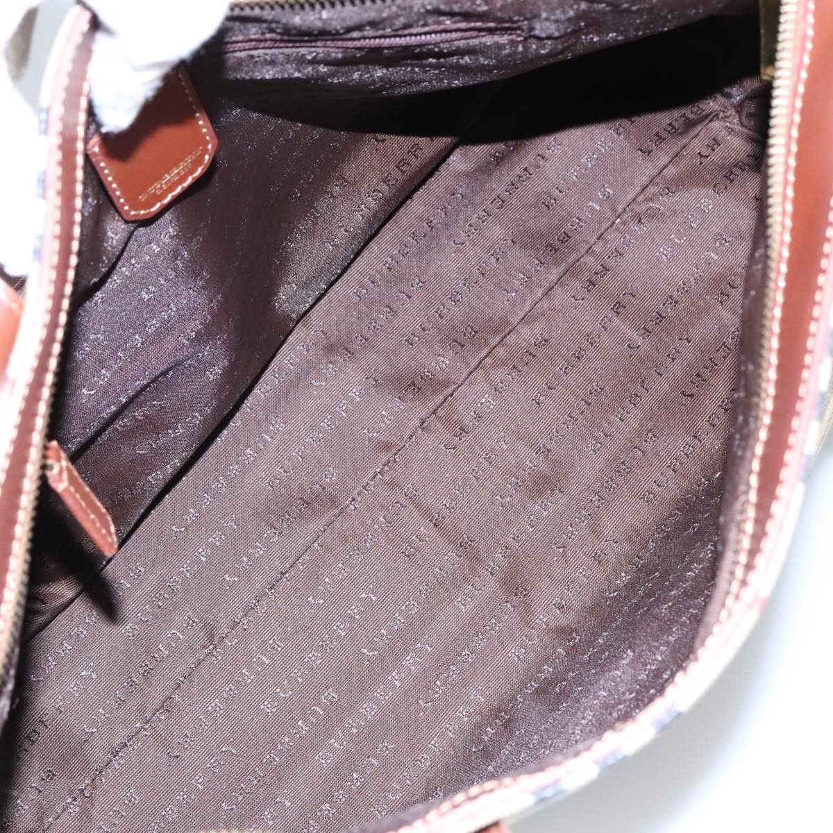 Burberry Nova Check Beige Canvas Shoulder Bag (Pre-Owned) Size ONE SIZE - 13 Thumbnail