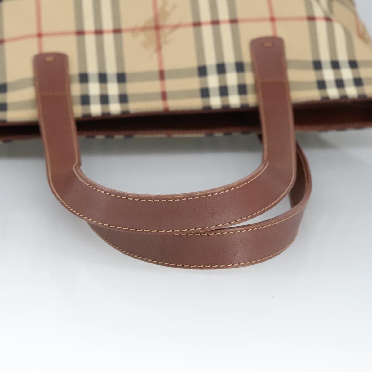Burberry Nova Check Beige Canvas Shoulder Bag (Pre-Owned) Size ONE SIZE - 5 Thumbnail