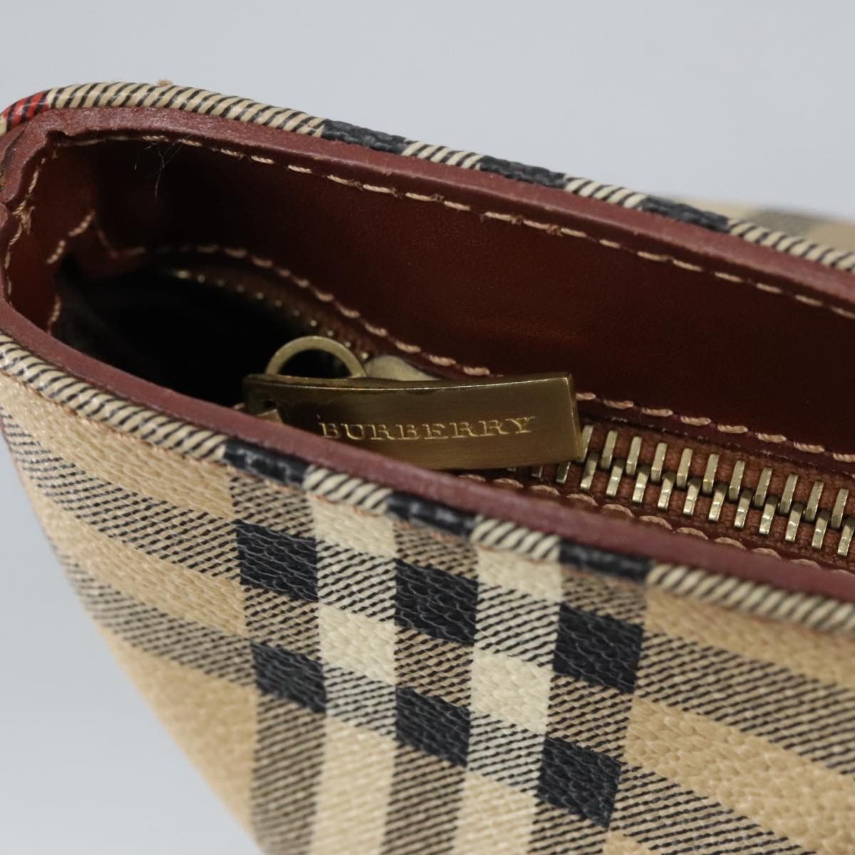 Burberry Nova Check Beige Canvas Shoulder Bag (Pre-Owned) Size ONE SIZE - 12 Thumbnail