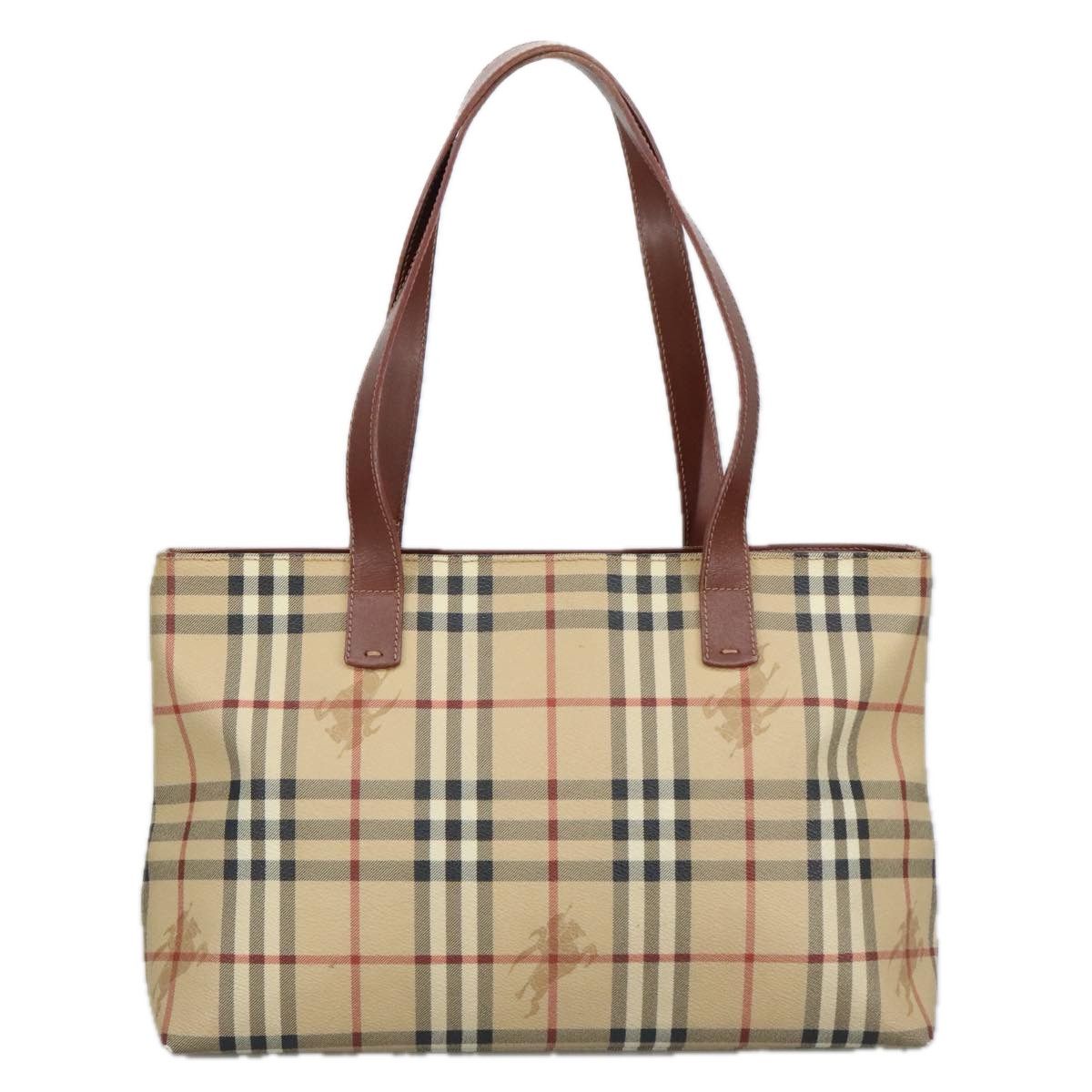 Burberry Nova Check Beige Canvas Shoulder Bag (Pre-Owned) Size ONE SIZE - 2 Thumbnail