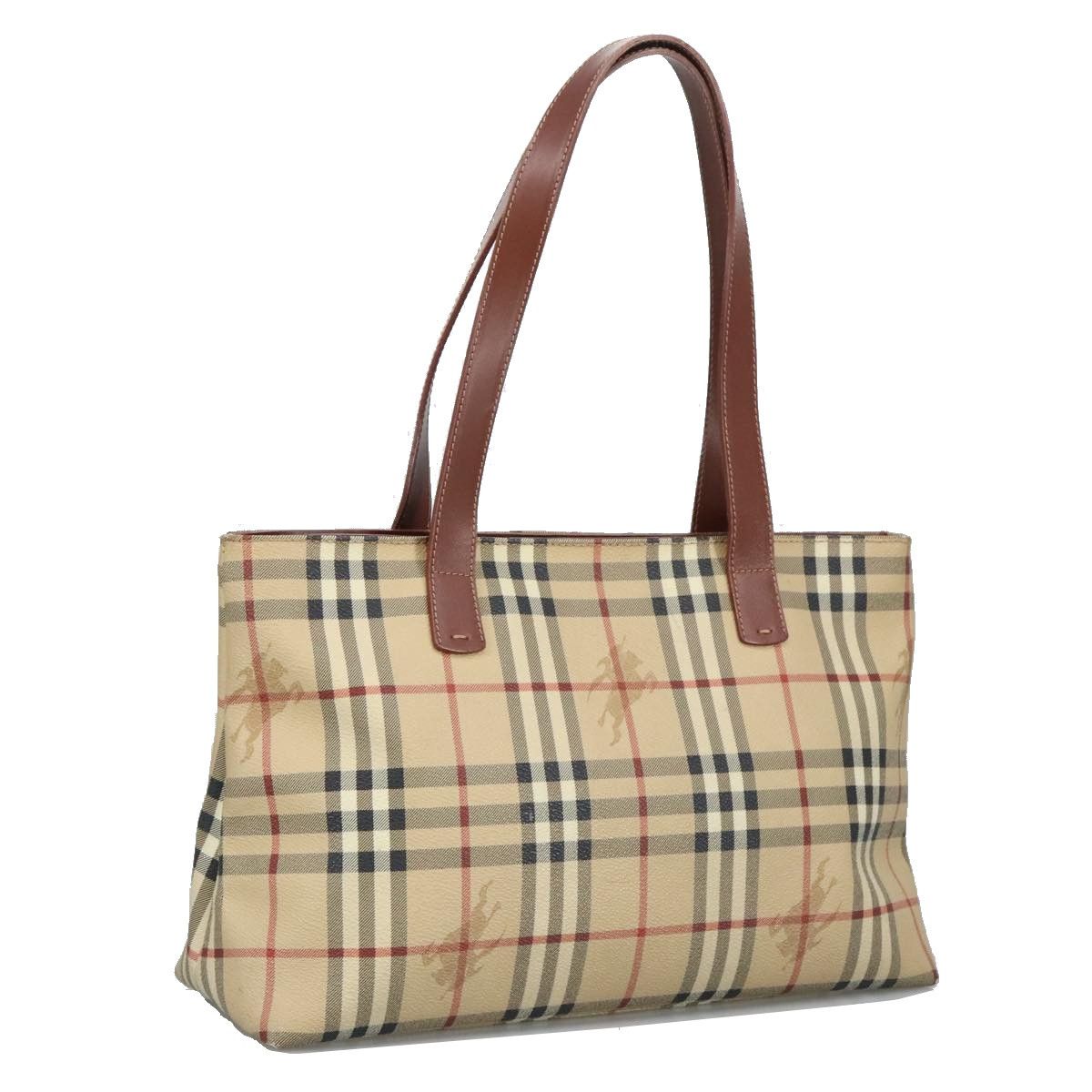 Burberry Nova Check Beige Canvas Shoulder Bag (Pre-Owned) Size ONE SIZE - 17 Thumbnail