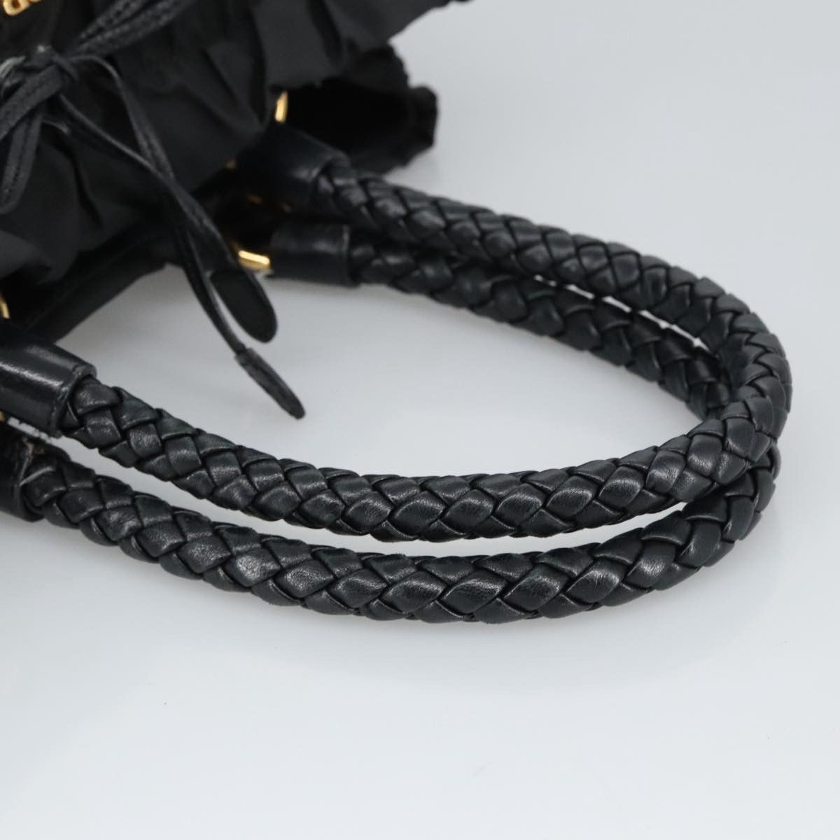 Prada Tessuto Black Synthetic Handbag (Pre-Owned) Size ONE SIZE - 11 Thumbnail