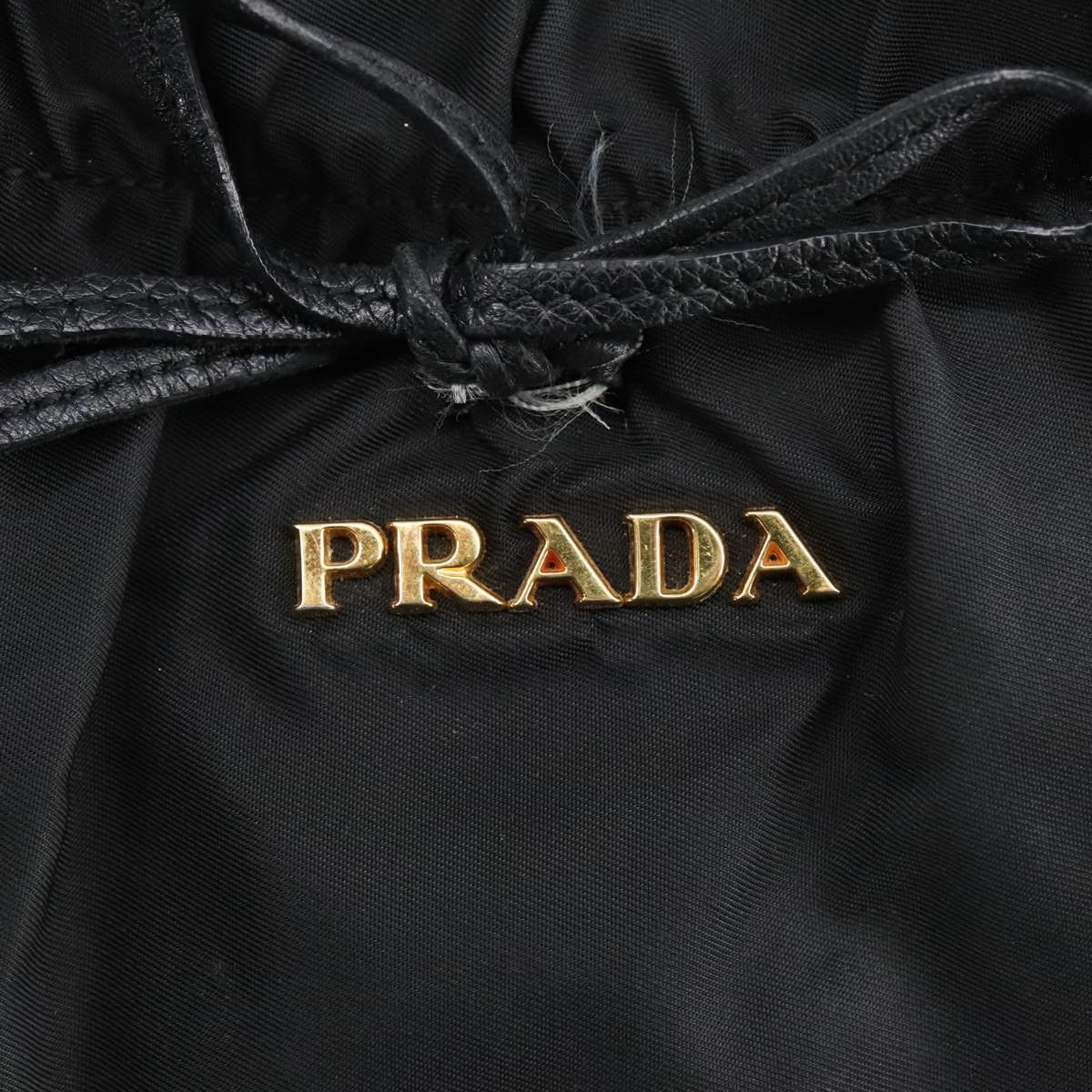Prada Tessuto Black Synthetic Handbag (Pre-Owned) Size ONE SIZE - 15 Thumbnail