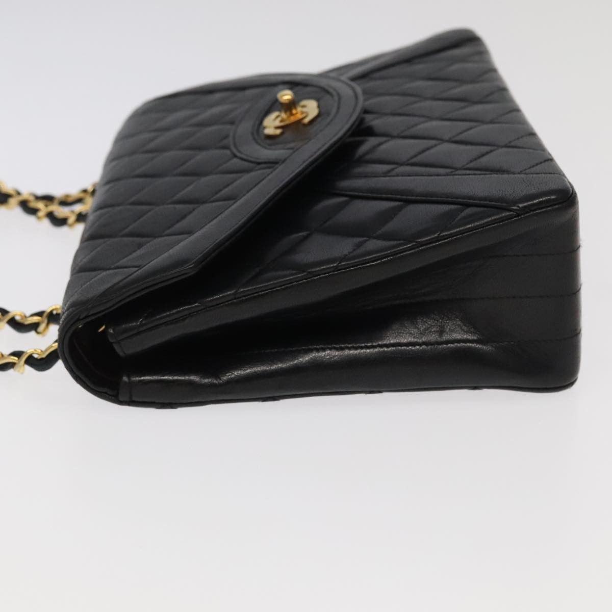 Chanel Coco Mark Black Leather Shoulder Bag (Pre-Owned) Size ONE SIZE - 5 Thumbnail