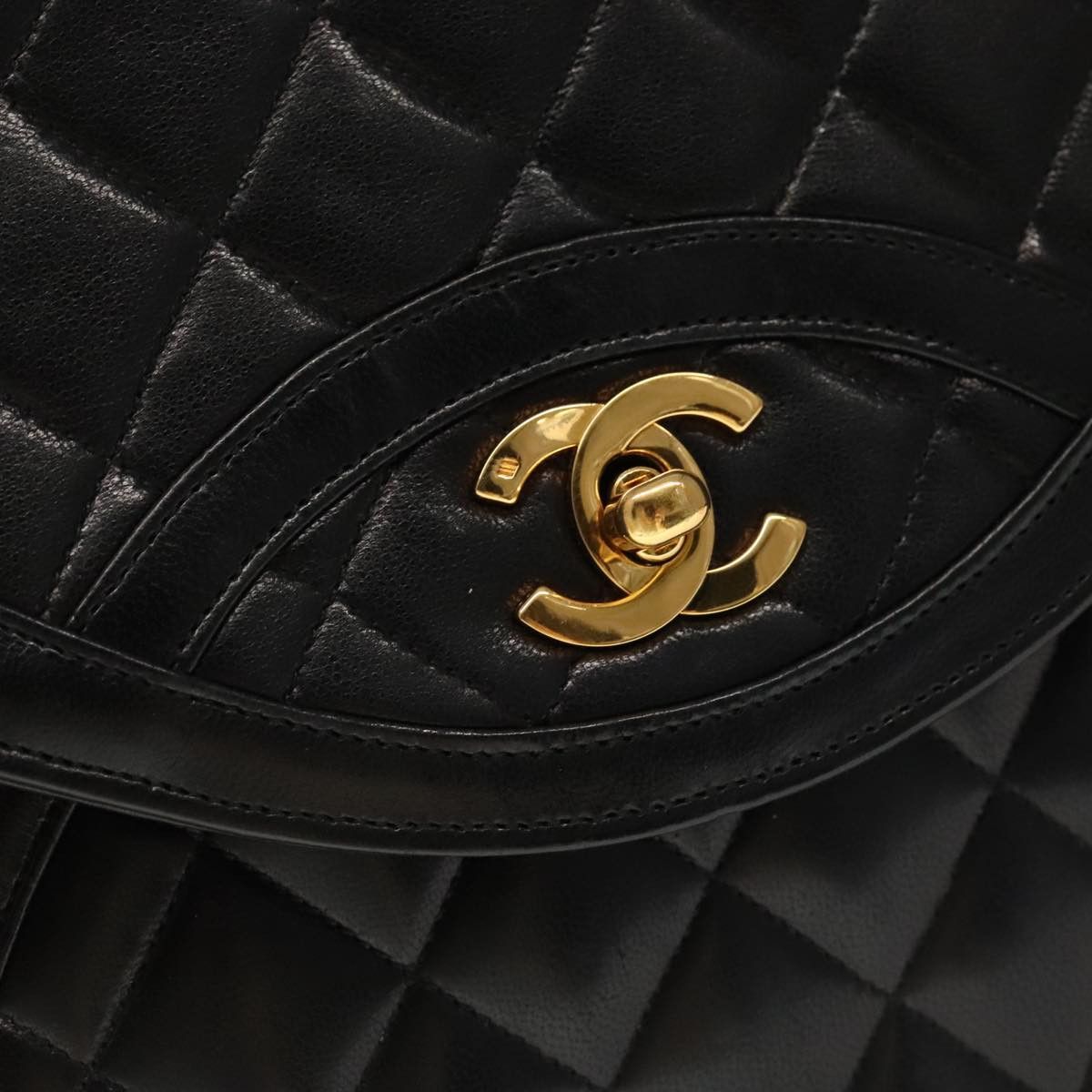 Chanel Coco Mark Black Leather Shoulder Bag (Pre-Owned) Size ONE SIZE - 14 Thumbnail