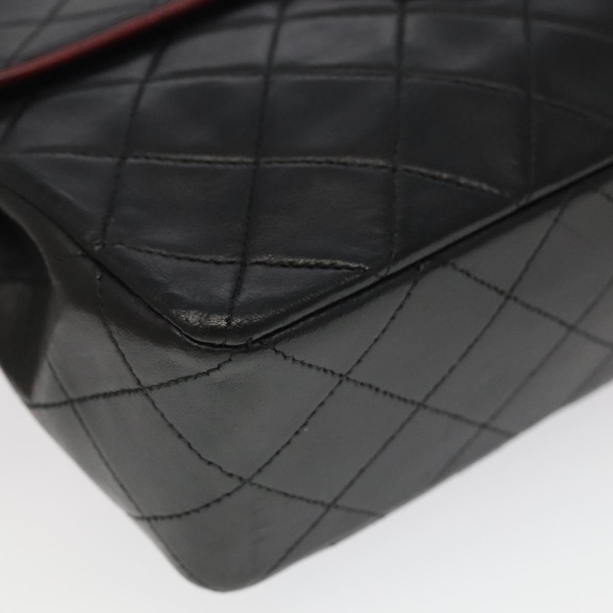 Chanel Coco Mark Black Leather Shoulder Bag (Pre-Owned) Size ONE SIZE - 8 Thumbnail