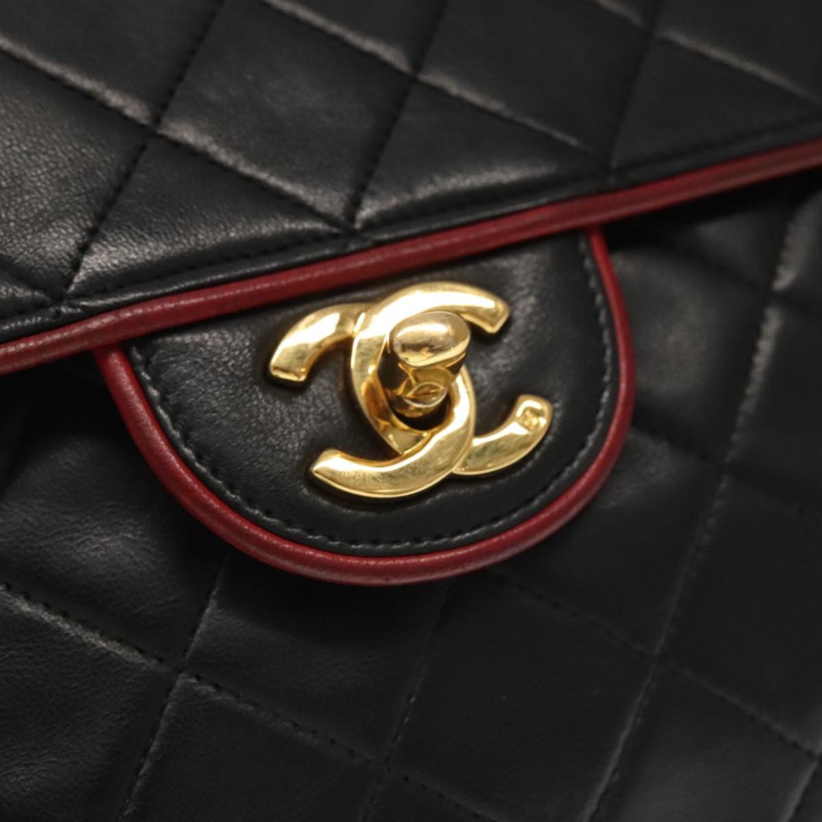 Chanel Coco Mark Black Leather Shoulder Bag (Pre-Owned) Size ONE SIZE - 11 Thumbnail