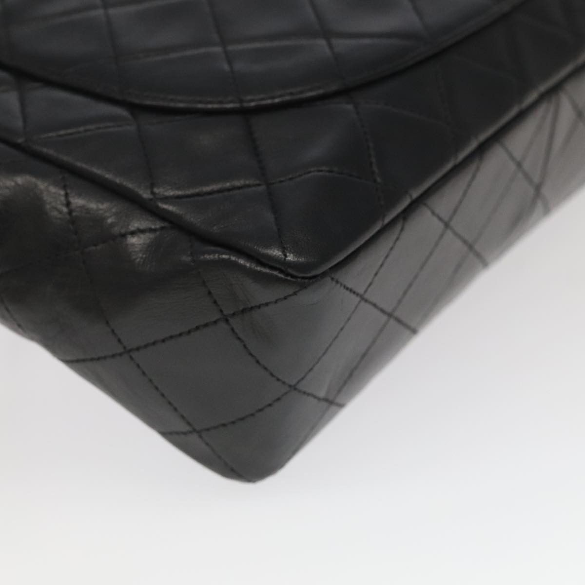 Chanel Coco Mark Black Leather Shoulder Bag (Pre-Owned) Size ONE SIZE - 9 Thumbnail