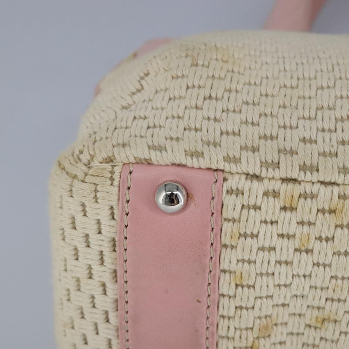Chanel Pink Canvas Handbag (Pre-Owned) Size ONE SIZE - 8 Thumbnail