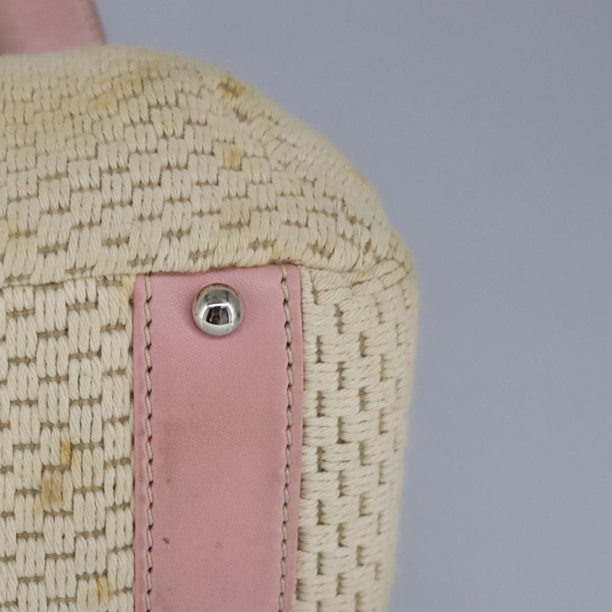 Chanel Pink Canvas Handbag (Pre-Owned) Size ONE SIZE - 10 Thumbnail