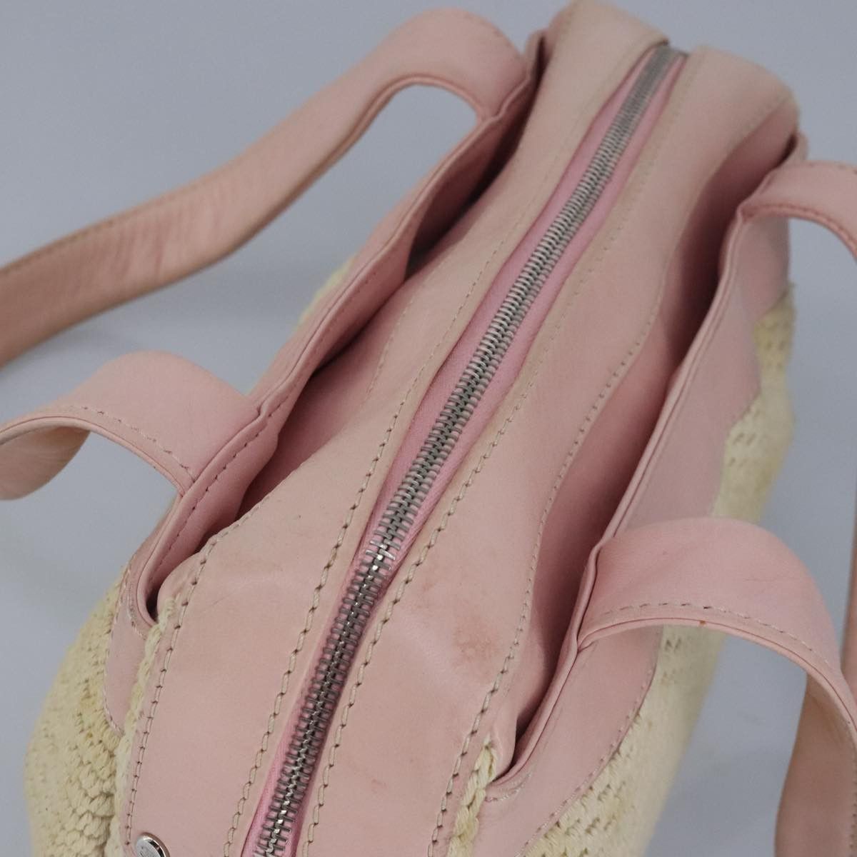 Chanel Pink Canvas Handbag (Pre-Owned) Size ONE SIZE - 17 Thumbnail