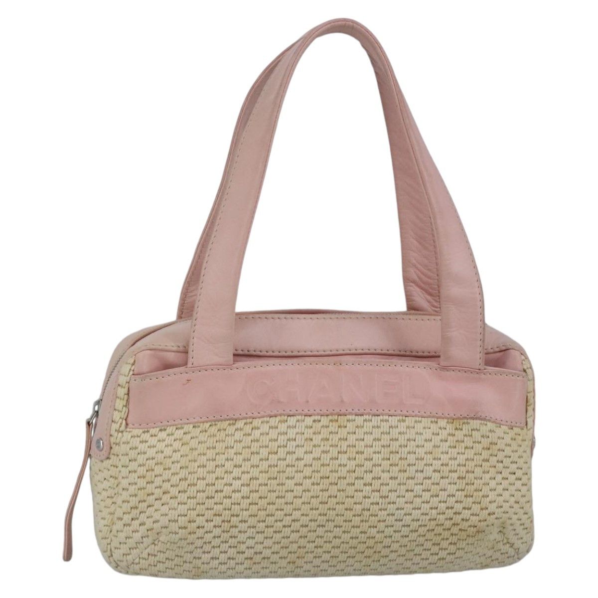 Chanel Pink Canvas Handbag (Pre-Owned) Size ONE SIZE - 18 Thumbnail