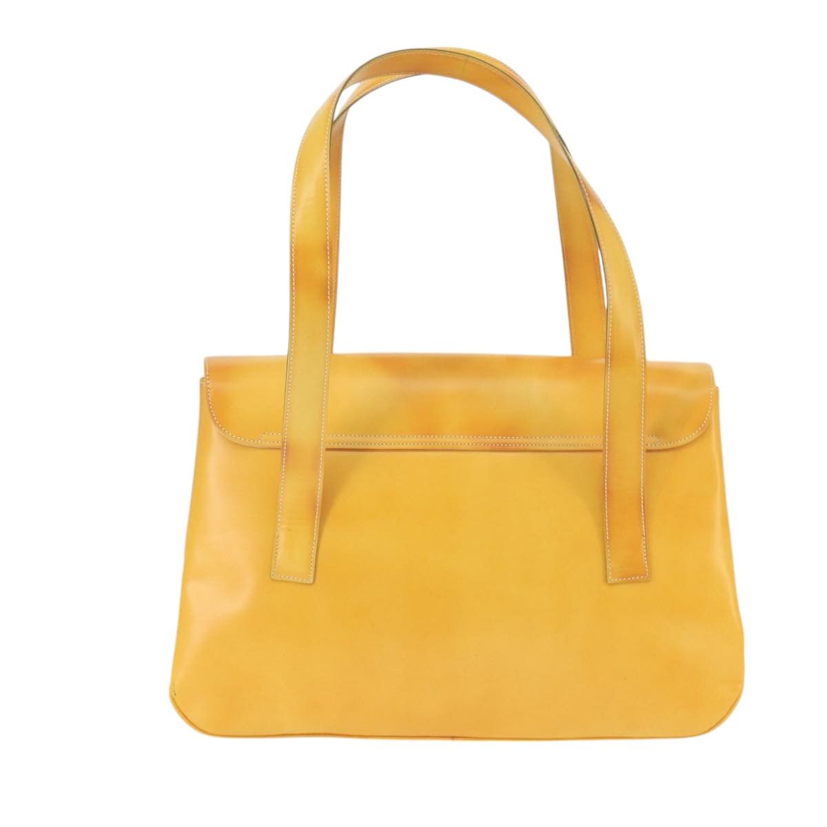 Salvatore Ferragamo Vara Yellow Leather Shoulder Bag (Pre-Owned) Size ONE SIZE - 2 Thumbnail