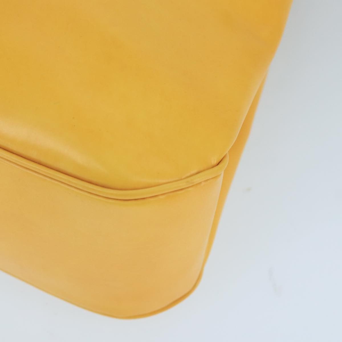 Salvatore Ferragamo Vara Yellow Leather Shoulder Bag (Pre-Owned) Size ONE SIZE - 8 Thumbnail