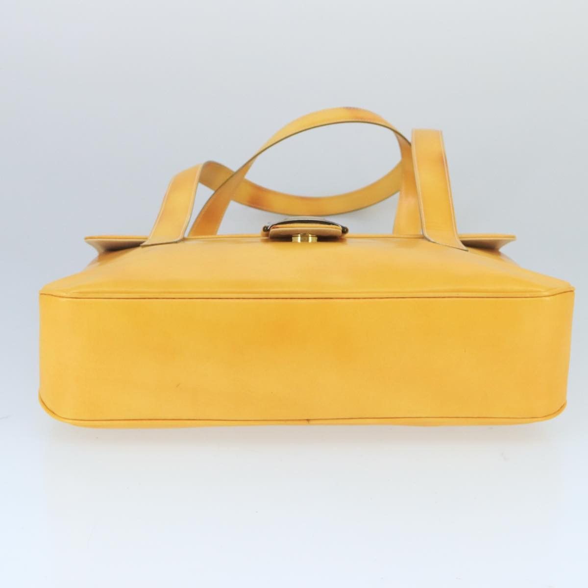 Salvatore Ferragamo Vara Yellow Leather Shoulder Bag (Pre-Owned) Size ONE SIZE - 17 Thumbnail