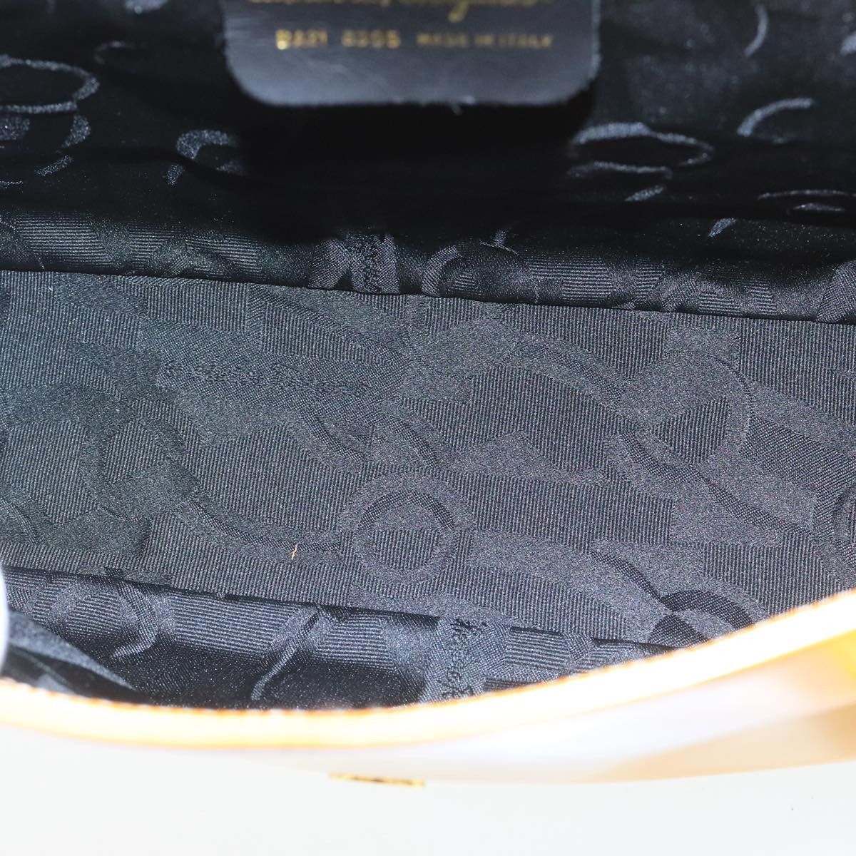 Salvatore Ferragamo Vara Yellow Leather Shoulder Bag (Pre-Owned) Size ONE SIZE - 13 Thumbnail
