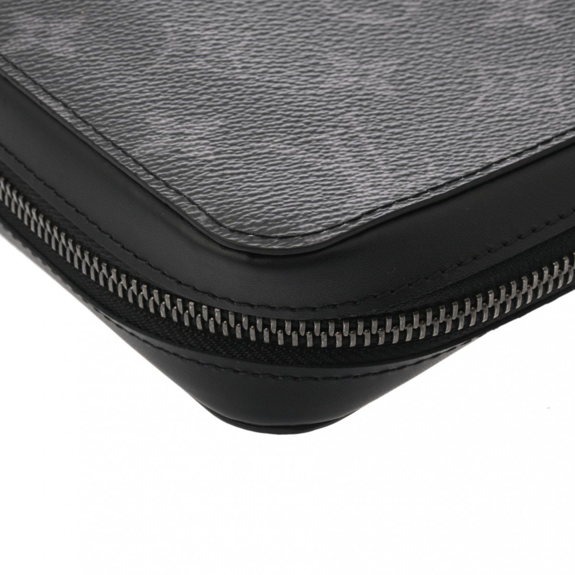 Louis Vuitton Louis Vuitton Monogram Eclipse Zippy XL Travel Case Black/Grey M61698 Men's Canvas Long Wallet Size ONE SIZE - 8 Thumbnail