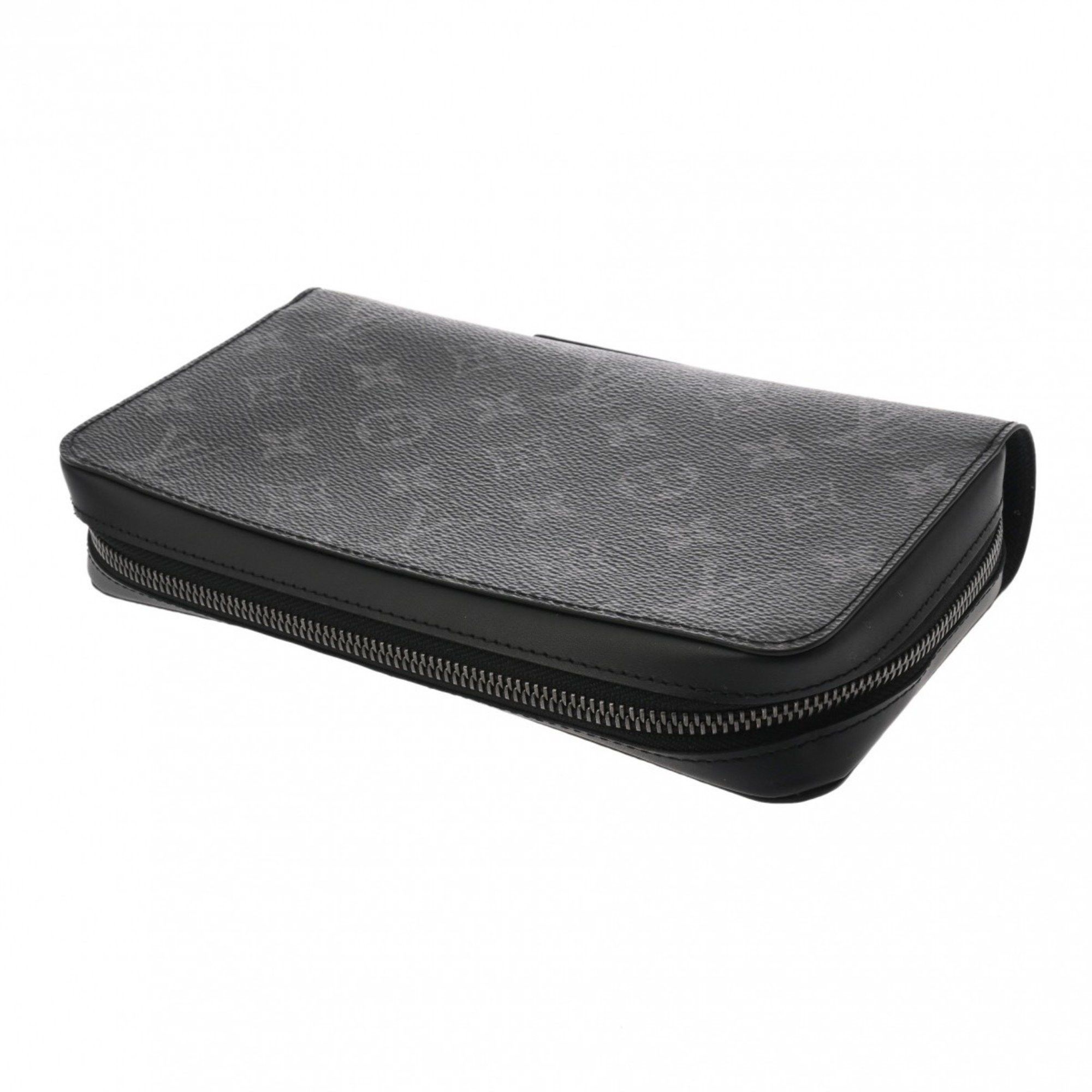Louis Vuitton Louis Vuitton Monogram Eclipse Zippy XL Travel Case Black/Grey M61698 Men's Canvas Long Wallet Size ONE SIZE - 7 Thumbnail