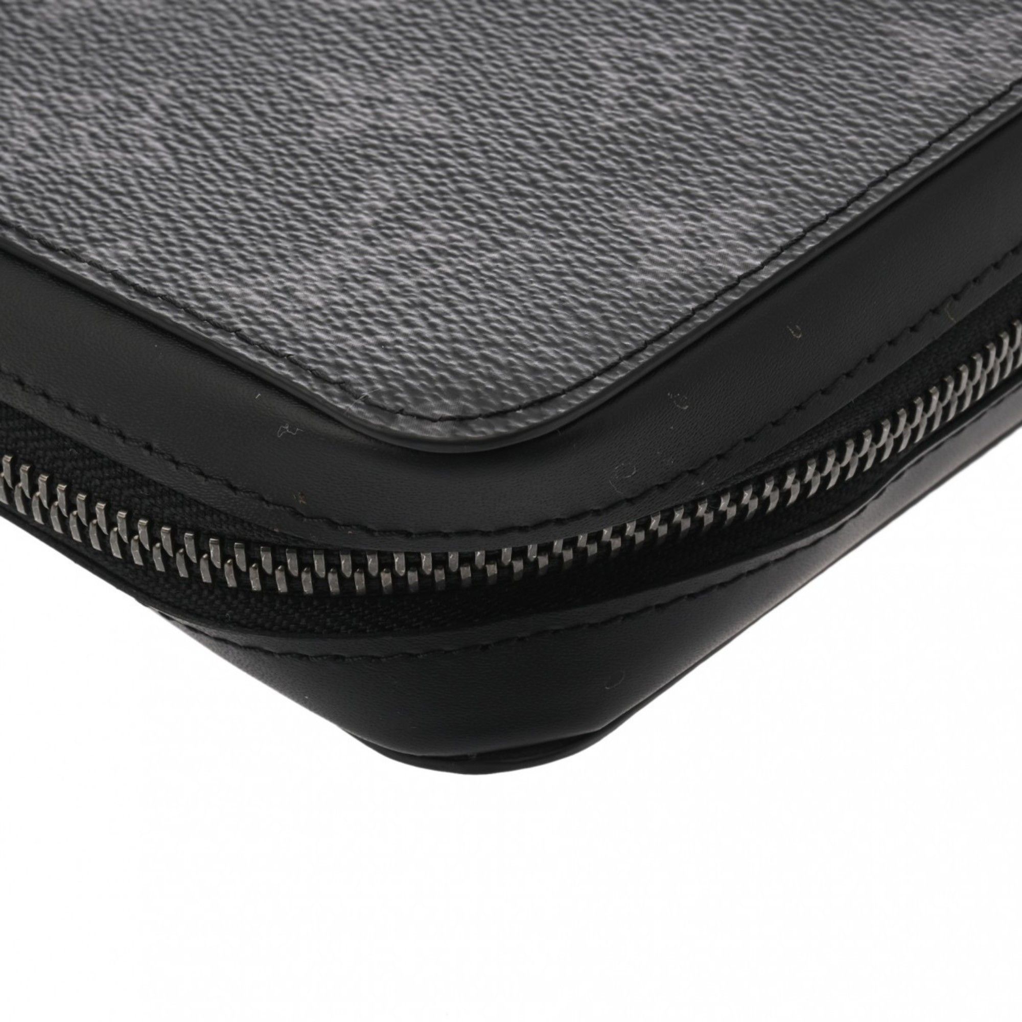 Louis Vuitton Louis Vuitton Monogram Eclipse Zippy XL Travel Case Black/Grey M61698 Men's Canvas Long Wallet Size ONE SIZE - 9 Thumbnail