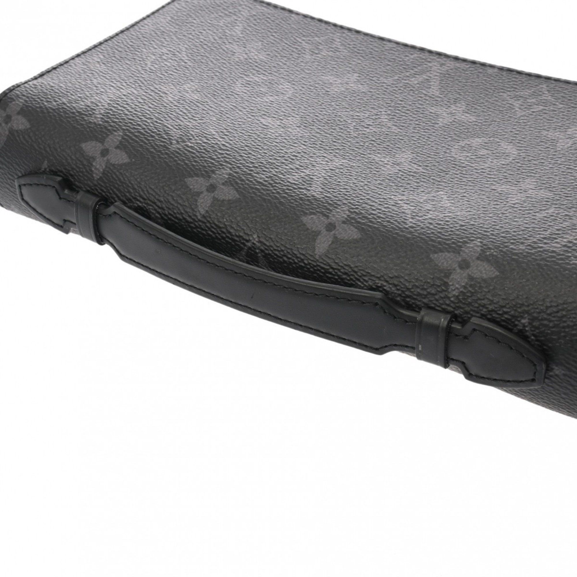 Louis Vuitton Louis Vuitton Monogram Eclipse Zippy XL Travel Case Black/Grey M61698 Men's Canvas Long Wallet Size ONE SIZE - 4 Thumbnail