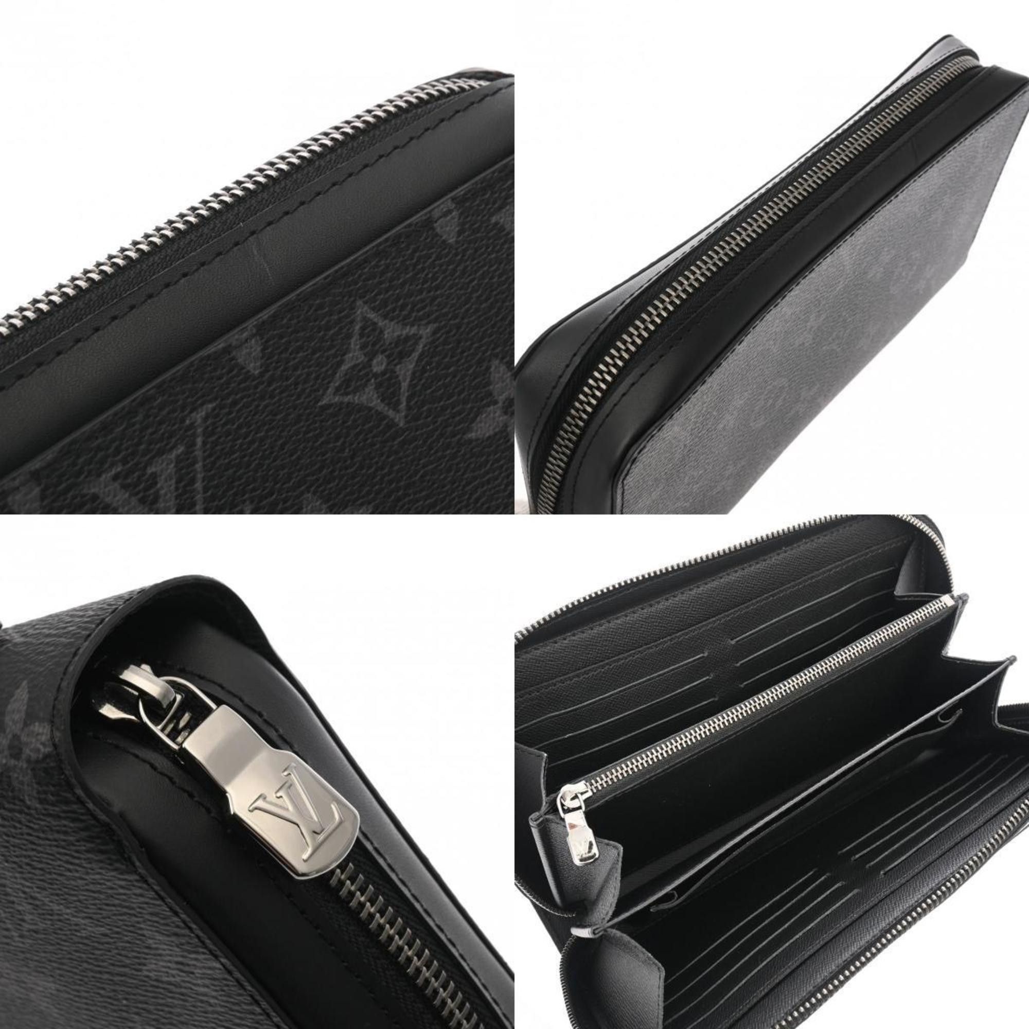 Louis Vuitton Louis Vuitton Monogram Eclipse Zippy XL Travel Case Black/Grey M61698 Men's Canvas Long Wallet Size ONE SIZE - 12 Thumbnail