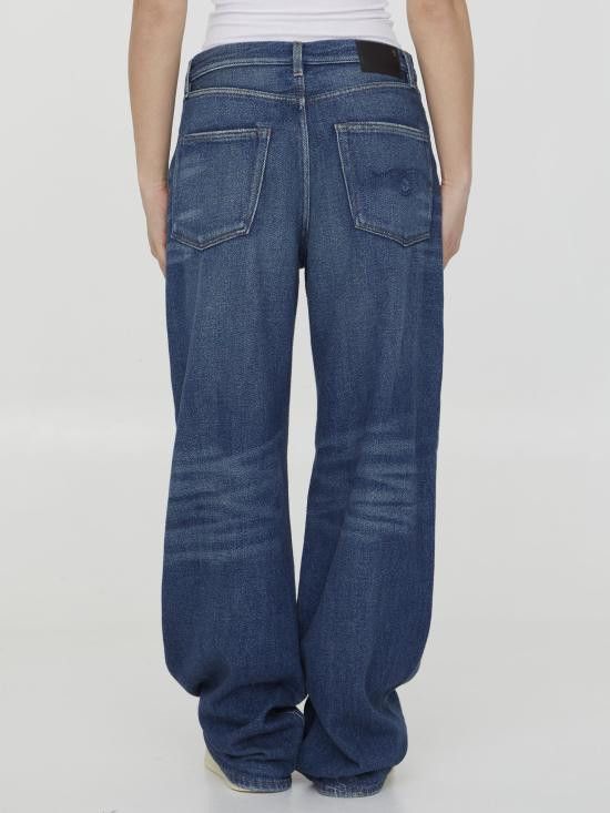 R13 R13 Women Denim Pants R13WD038 LIGHT BLUE Size 28" / US 6 / IT 42 - 4 Thumbnail