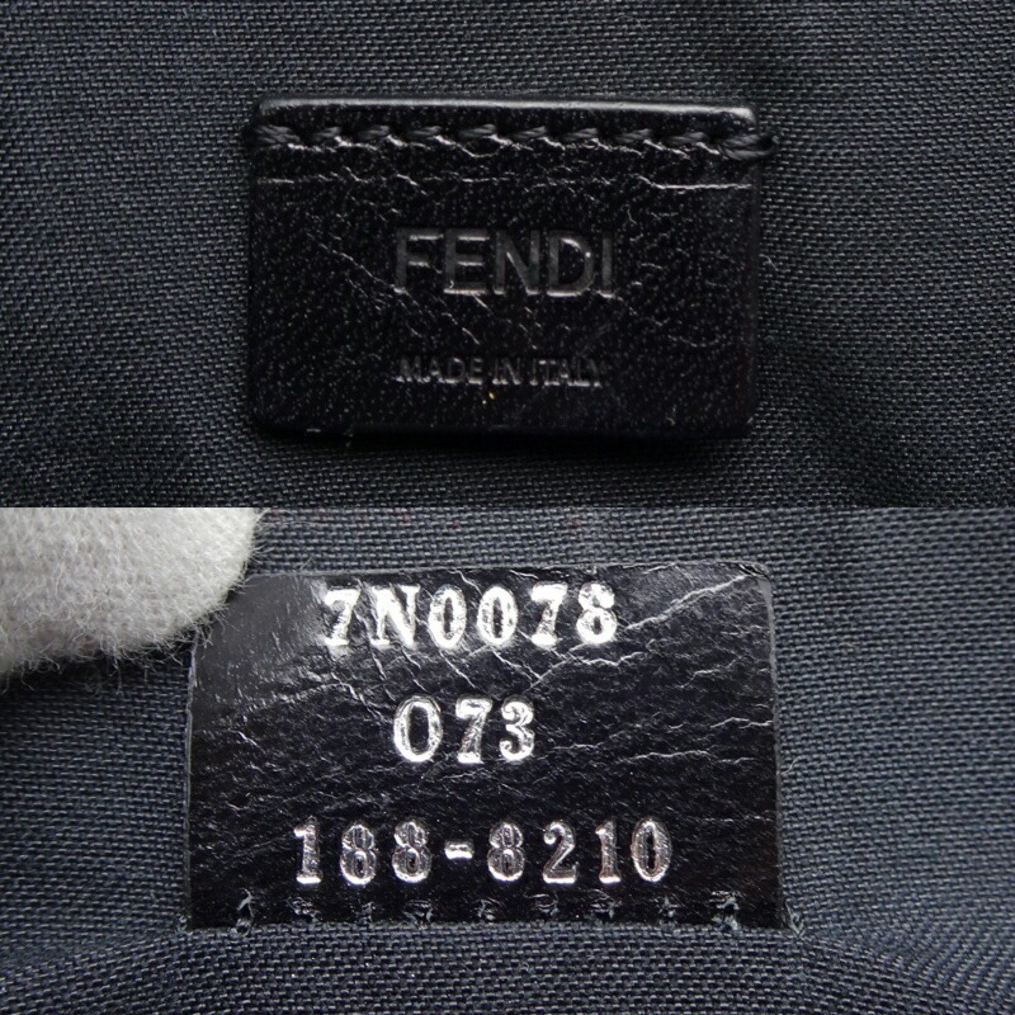 Fendi Fendi Monster Clutch Men's Second Bag 7N0078 Leather Black Size ONE SIZE - 6 Thumbnail