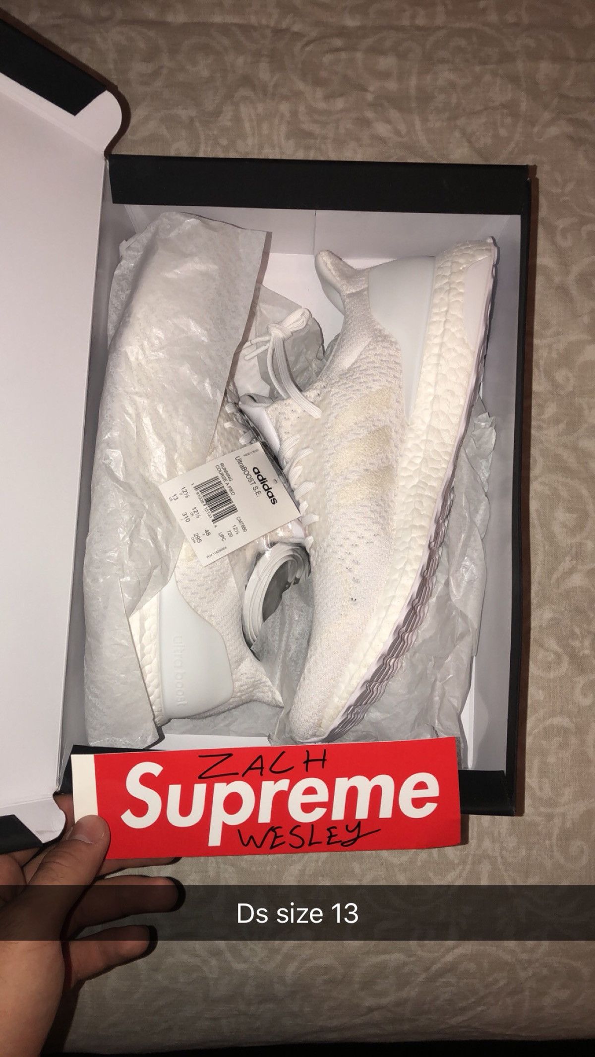 Adidas Triple white ultra Boost Collab Size US 13 / EU 46 - 1 Preview