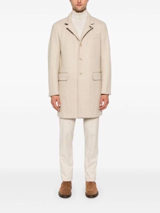 Fay FAY Men Coats NAM5449025J VJBC600 Beige Size US L / EU 52-54 / 3 - 2 Thumbnail