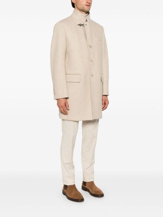 Fay FAY Men Coats NAM5449025J VJBC600 Beige Size US L / EU 52-54 / 3 - 3 Thumbnail