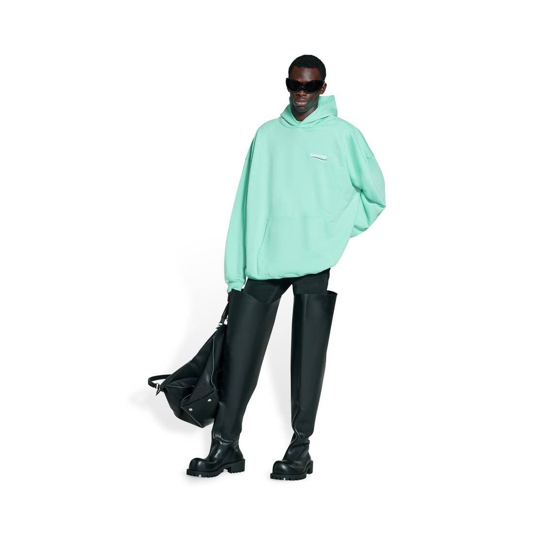 Balenciaga Political Campaign Hoodie Large Fit Mint Size US XXL / EU 58 / 5 - 2 Thumbnail