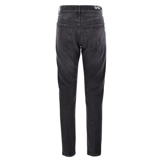 Dondup DONDUP Men Straight Pants UP576DS0215UHS9 BLACK Size US 33 - 2 Thumbnail