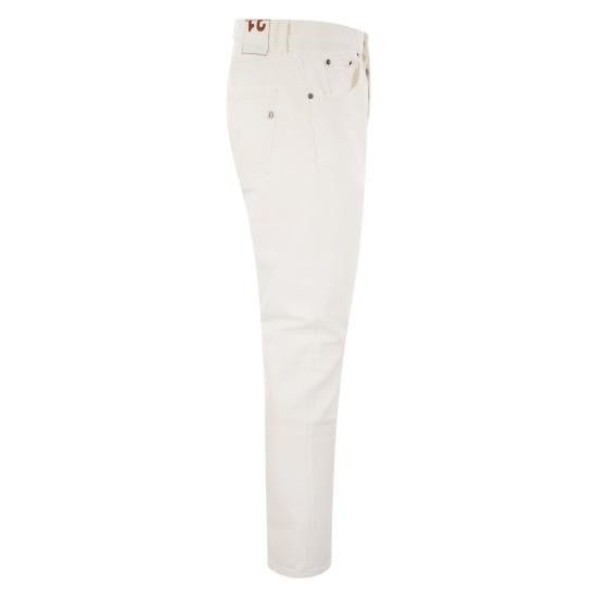 Dondup DONDUP Men Straight Pants UP576BS0033UDR4 WHITE Size US 33 - 3 Thumbnail