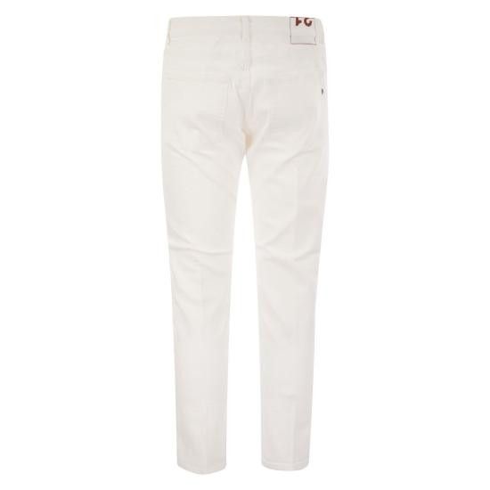 Dondup DONDUP Men Straight Pants UP576BS0033UDR4 WHITE Size US 33 - 2 Thumbnail