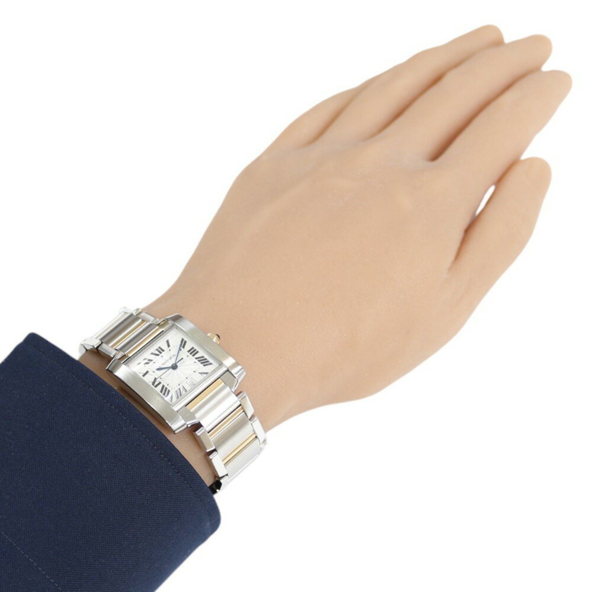 Cartier Cartier Tank Francaise LM Watch, Stainless Steel Automatic, Men's, CARTIER Size ONE SIZE - 2 Thumbnail